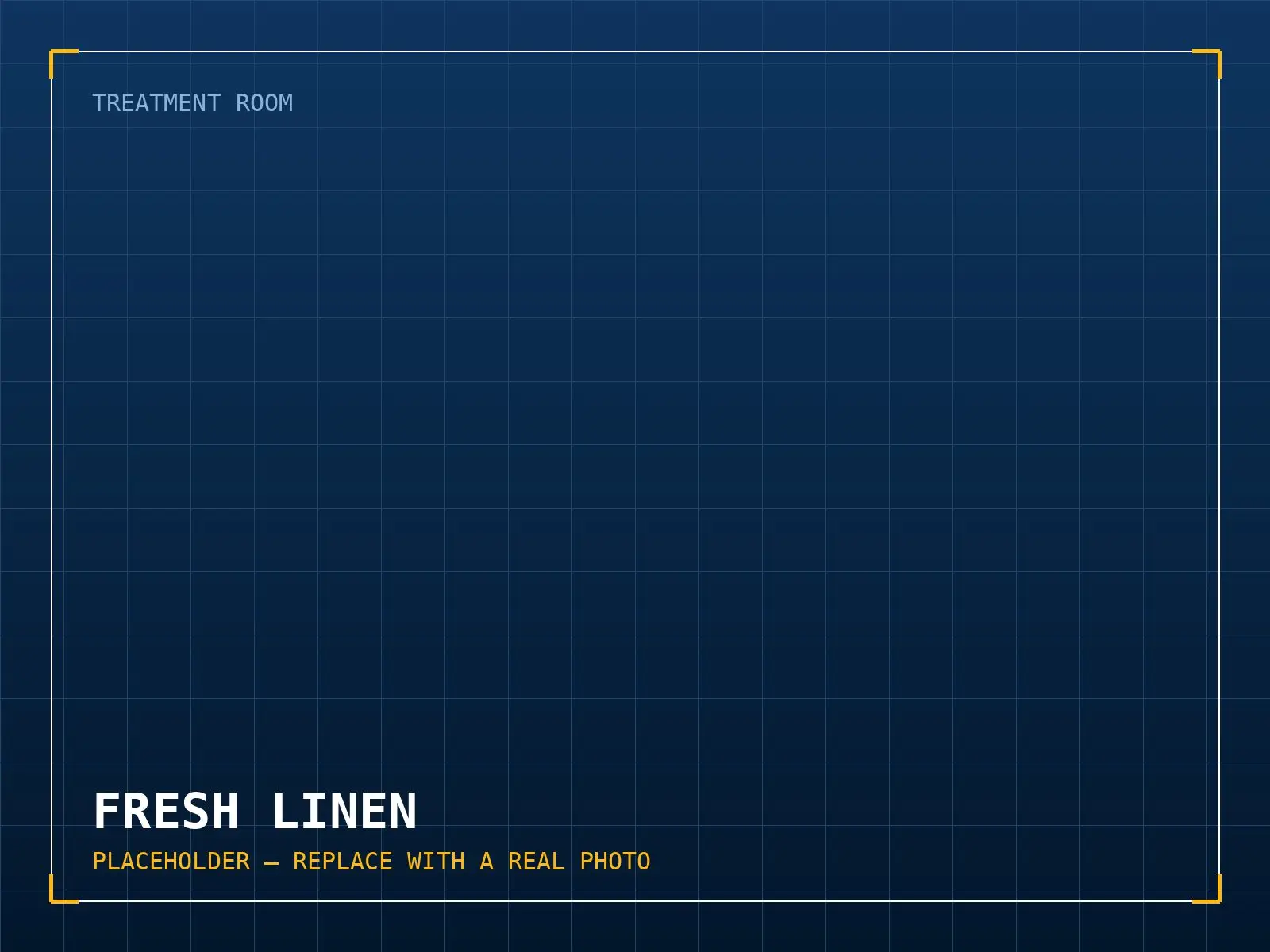 Placeholder image for a photo of fresh linen laid out for the next appointment